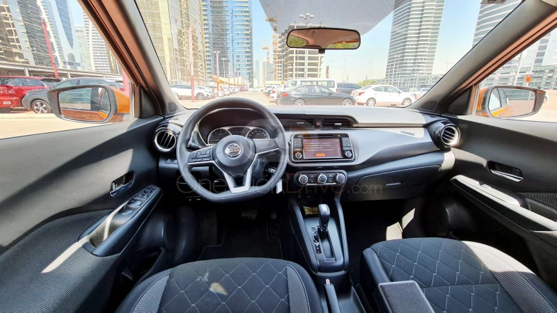 Orange Nissan Kicks 2018 for rent in Dubai 3